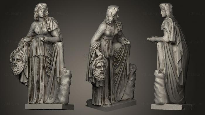 Статуи античные и исторические Melpomene